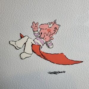 Original Production Animation Art Cel - Unknown Character with Drawing M40A